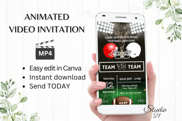 Animated Football Game Invitation: A Practical Digital Solution for Modern Event Planning