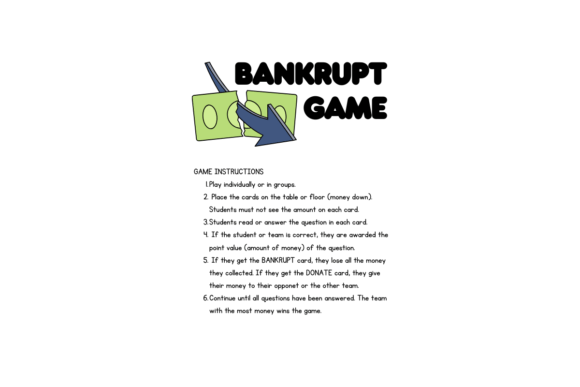 Bankrupt Card Game: A Versatile Learning Tool