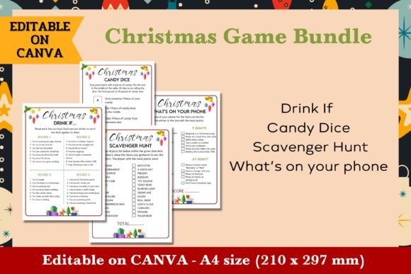 Christmas Game Bundle 2 - Editable: A Strategic Tool for Creative Holiday Planning