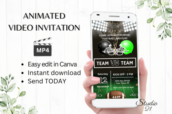 Creating Dynamic Invitations with Digital Football Game Templates