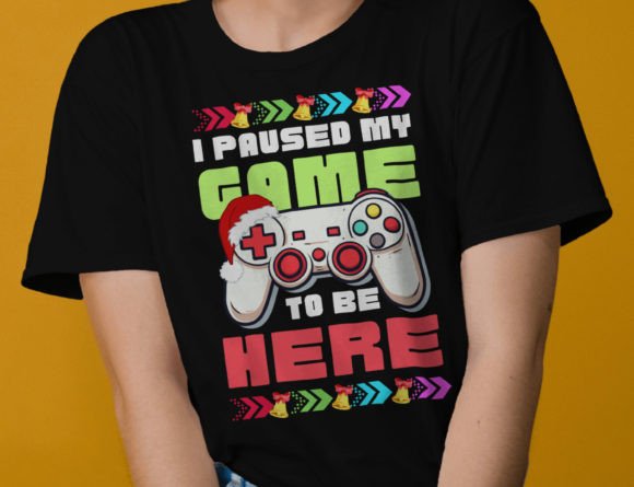 I Paused My Game Funny Santa Christmas: A Playful Holiday Design for Gamers