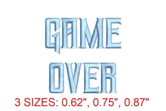 Level Up Your Embroidery with the Game Over Embroidery Font