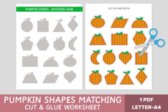 Pumpkin Shapes Matching Game – Autumn: A Hands-On Learning Experience for Kids
