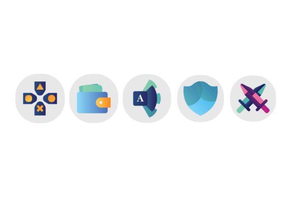 Purse Swords Game Button Apps Icon Set: Enhancing Visual Appeal Across Platforms