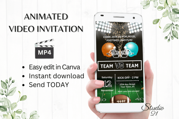 Smartphone Football Game Invitation: A Modern Way to Engage Fans