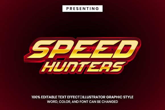 Speed Hunter Game Style Text Effect