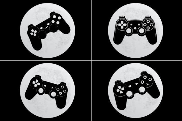 Video Game Controller Silhouette Vector: A Versatile Design Asset for Creative Projects