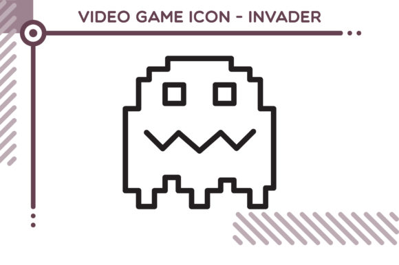 Video Game Icon Invader: A Versatile Design Resource for Print and Digital Projects