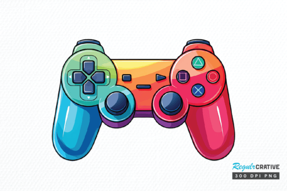 Watercolor Game Controller Clipart Png